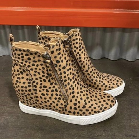 QUEEN OF THE JUNGLE WEDGE SNEAKERS - Picture 2 of 2